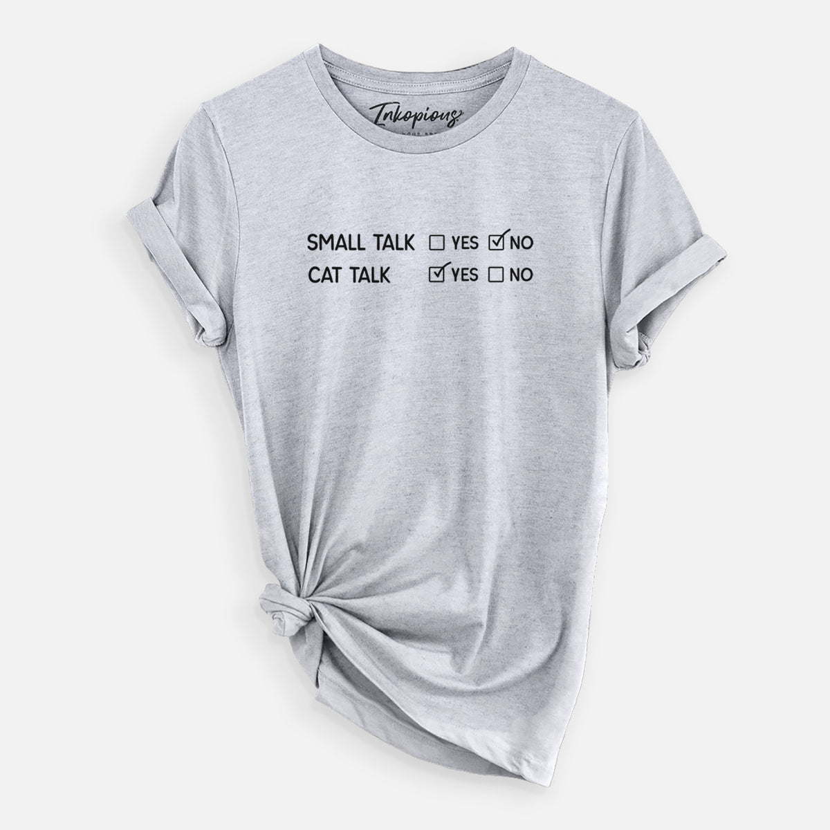 Small Talk No - Cat Talk Yes - Unisex Crewneck
