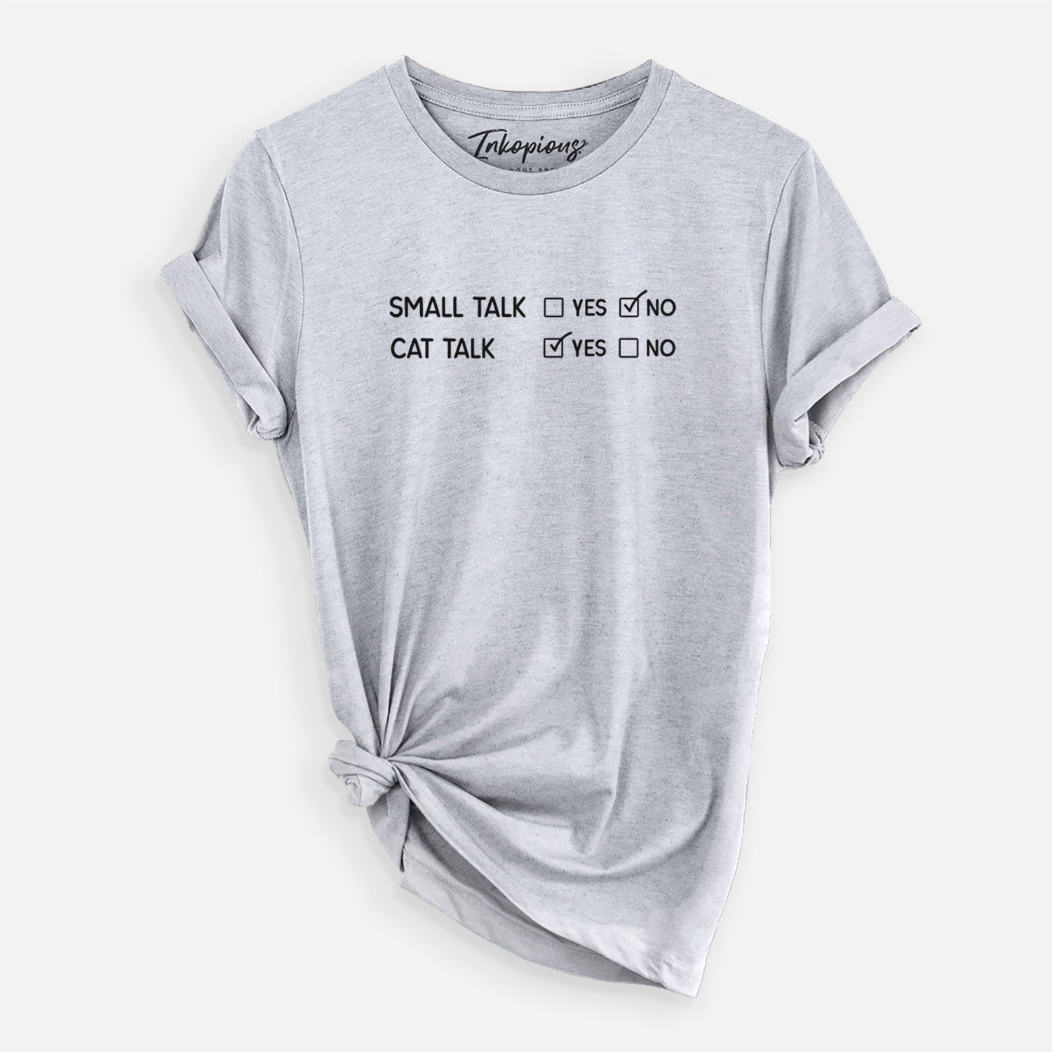 Small Talk No - Cat Talk Yes - Unisex Crewneck