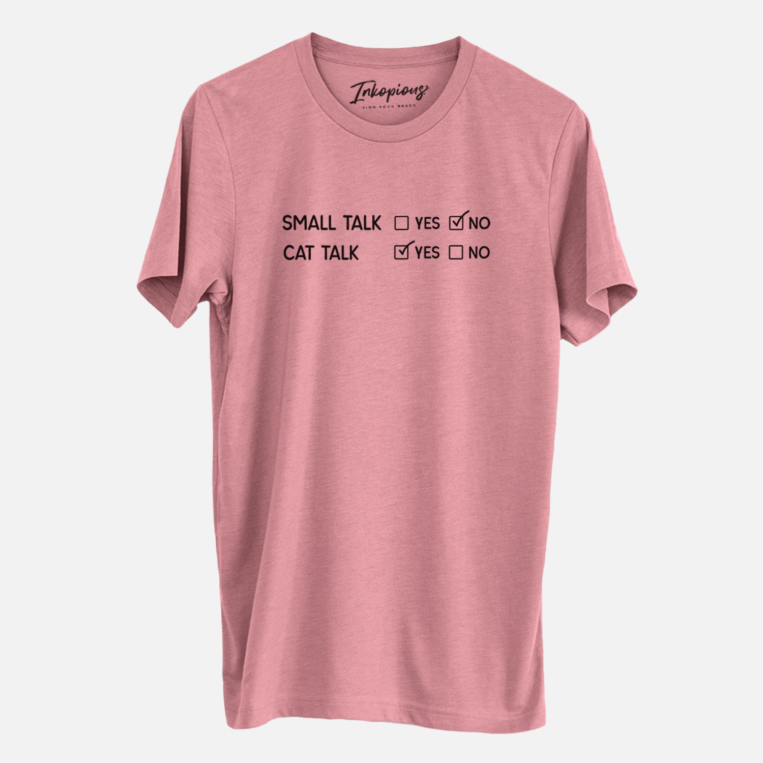 Small Talk No - Cat Talk Yes - Unisex Crewneck