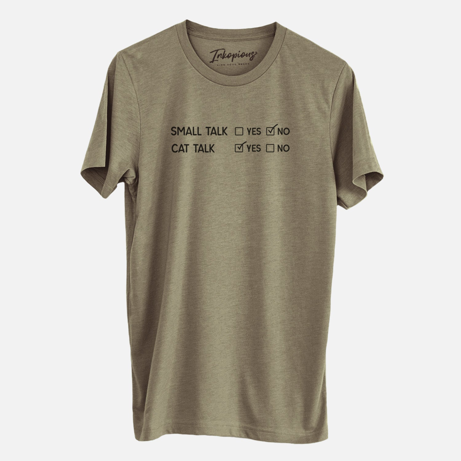Small Talk No - Cat Talk Yes - Unisex Crewneck