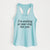 I’m smiling at your dog, not you - Women's Racerback Tanktop