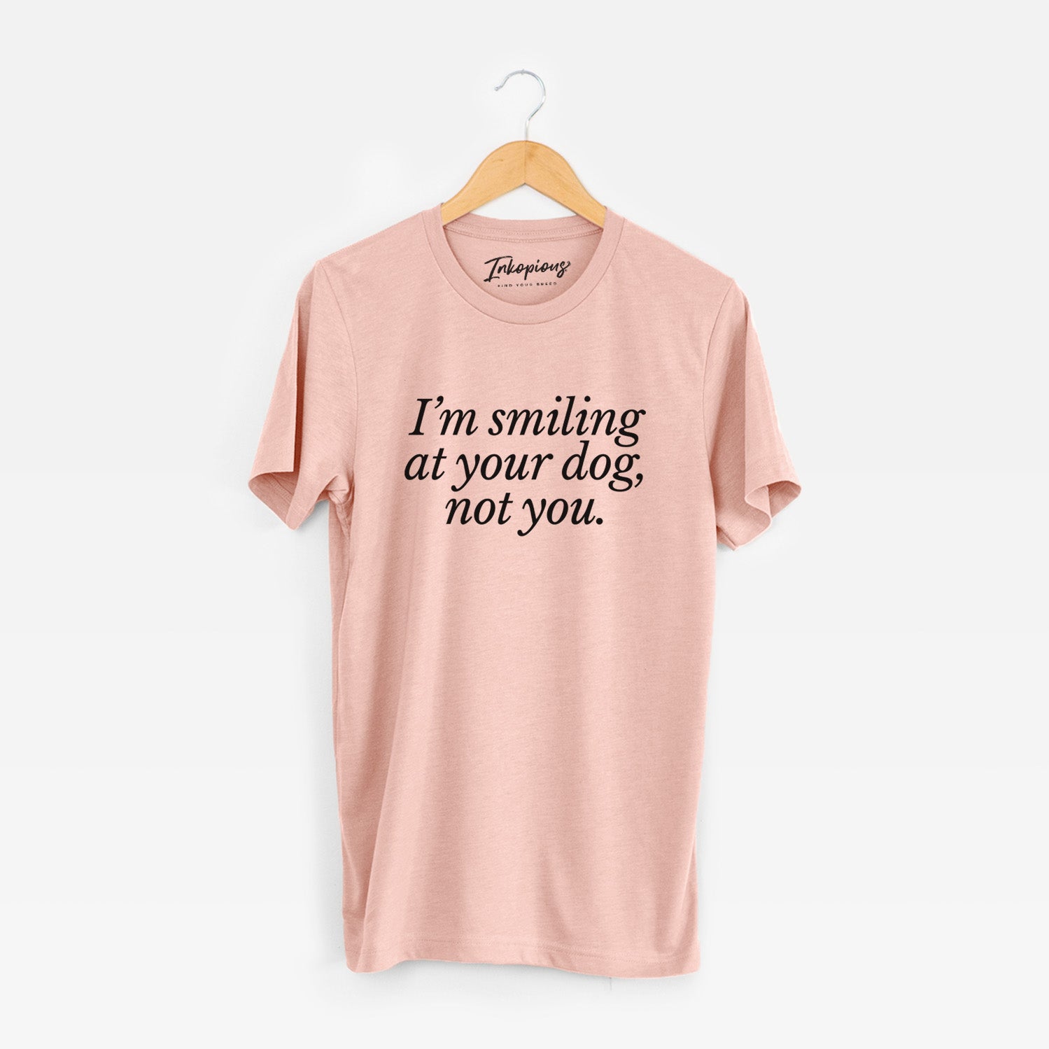 Iâ€™m smiling at your dog, not you - Unisex Crewneck