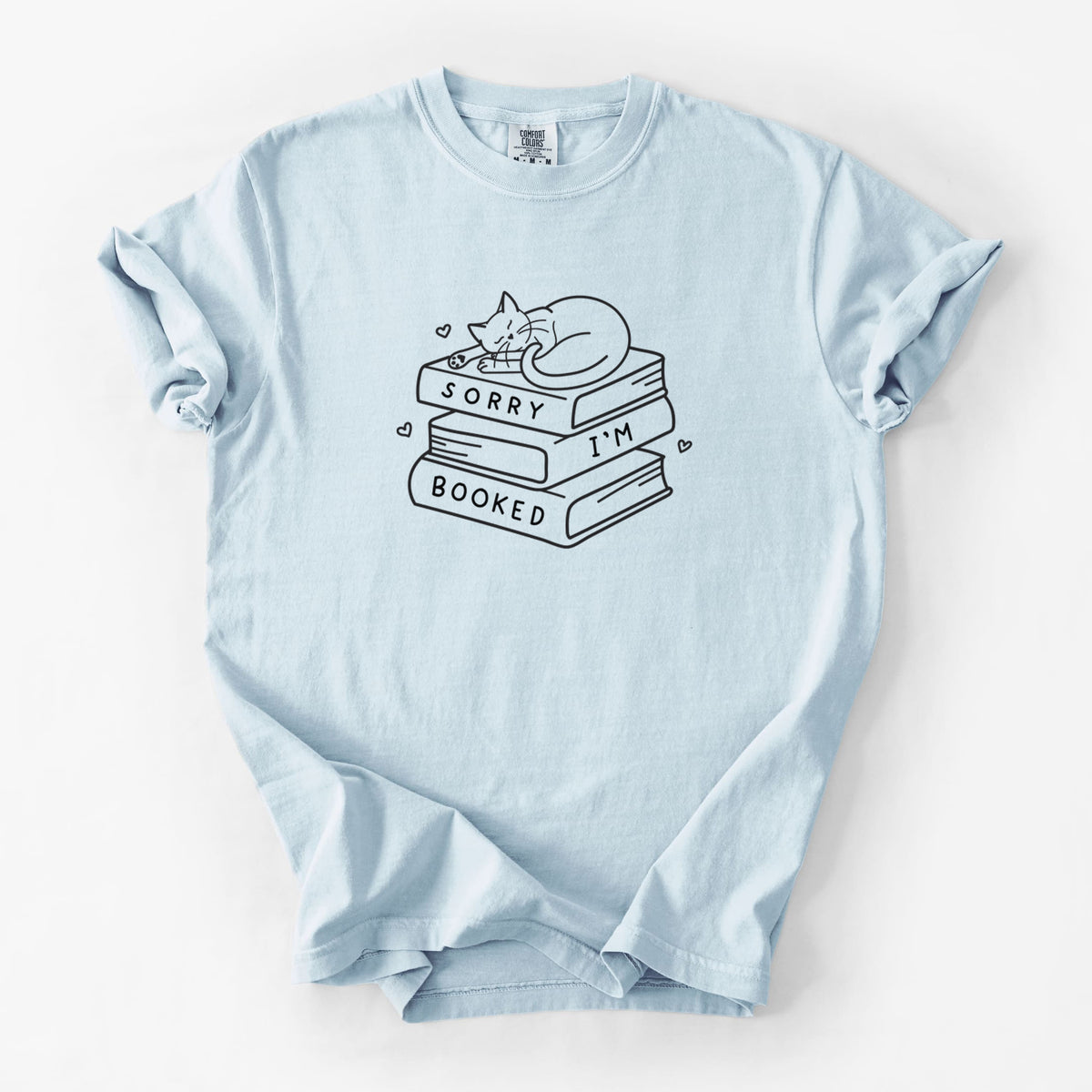 Sorry, I'm Booked - Unisex Comfort Colors Garment-Dyed Heavyweight T-shirt in Chambray