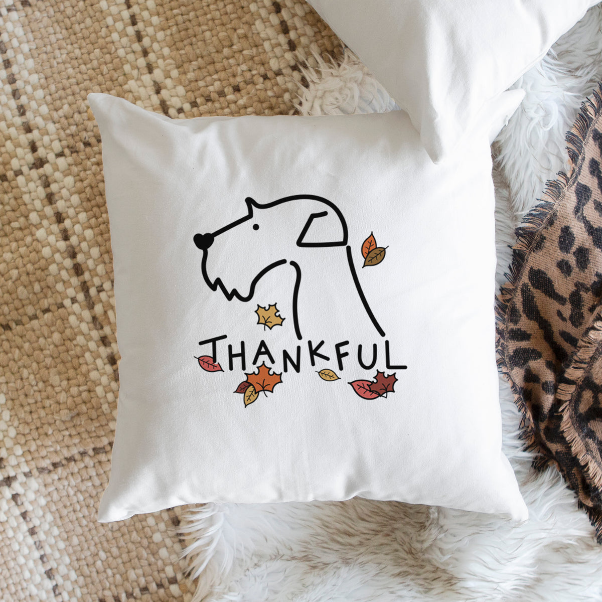 Love Always Airedale Terrier - Throw Pillow Cover