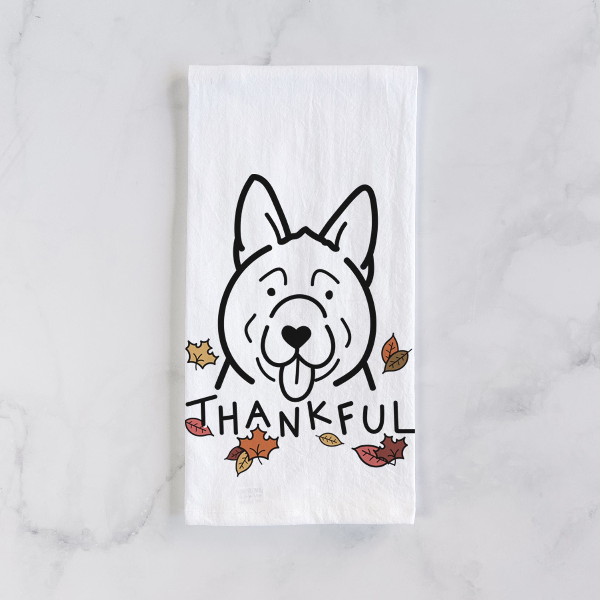 Thankful Akita - Tea Towel