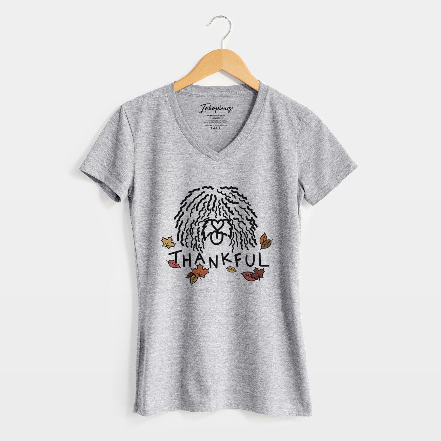 Thankful Spanish Water Dog - Alba - Women's Perfect V-neck Shirt