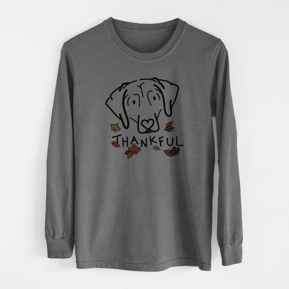 Thankful Beagle - Aly - Men's Heavyweight 100% Cotton Long Sleeve