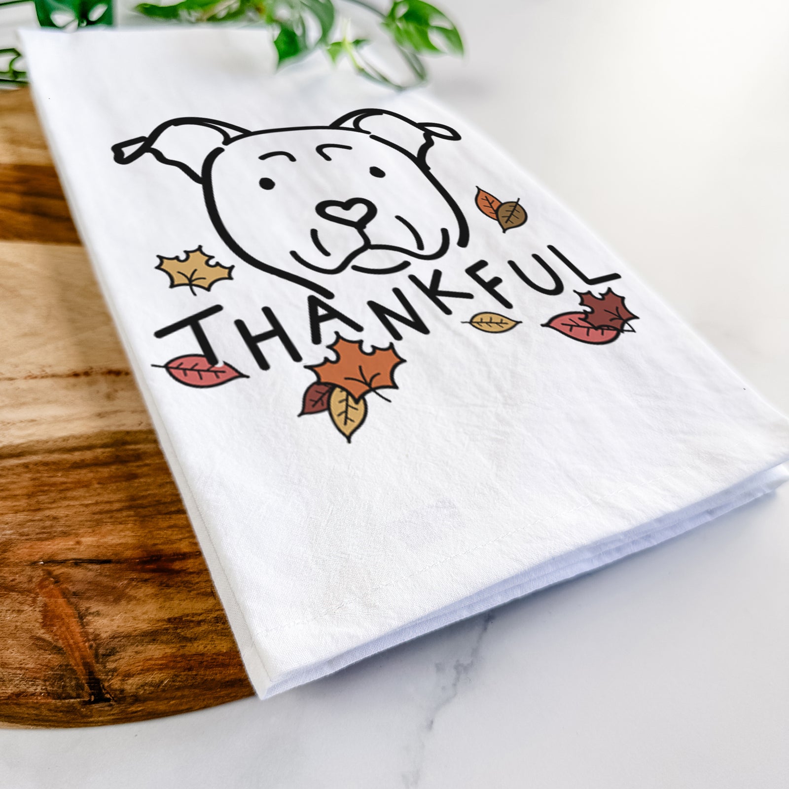 Thankful American Staffordshire Terrier - Tea Towel