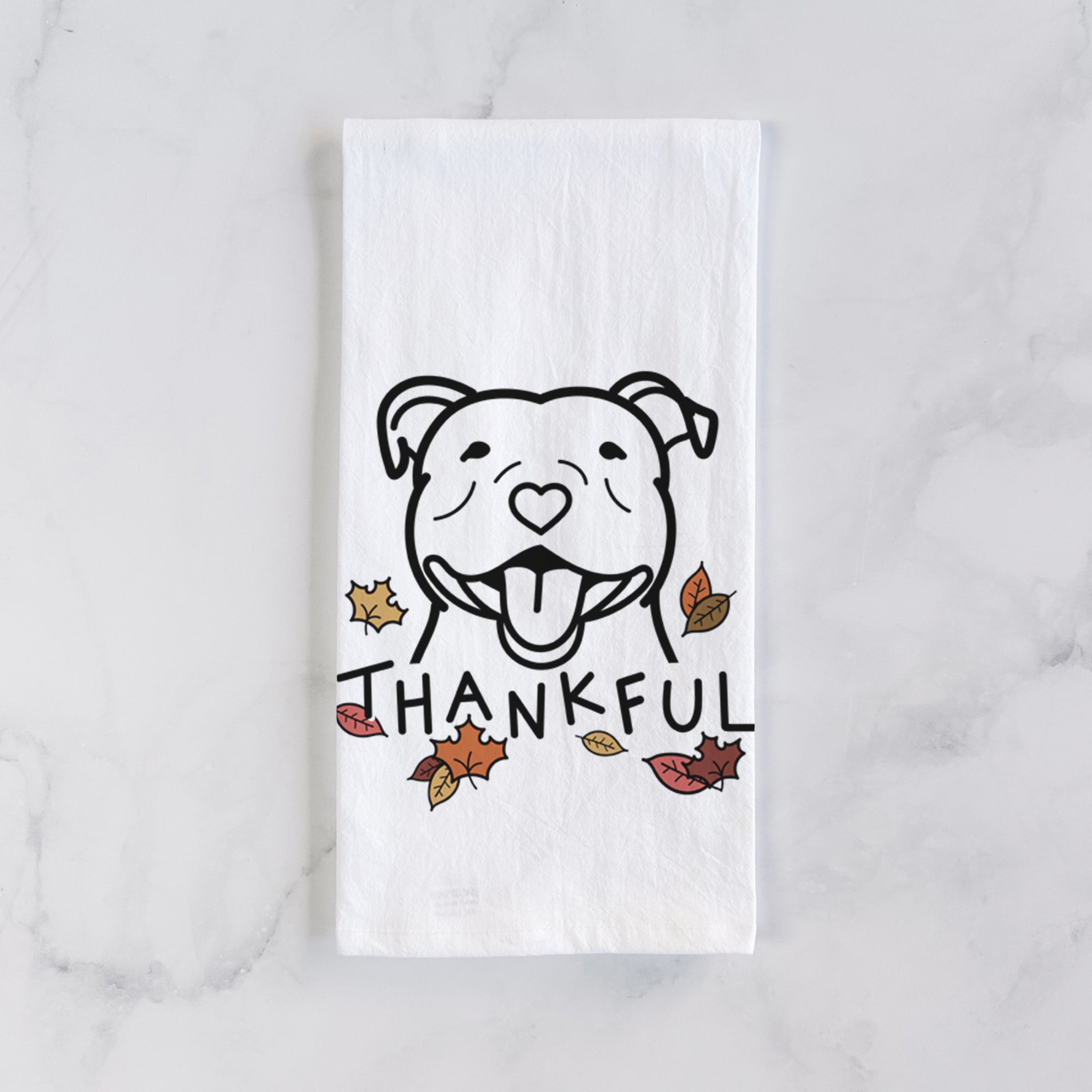 Thankful Happy American Staffordshire Terrier - Tea Towel