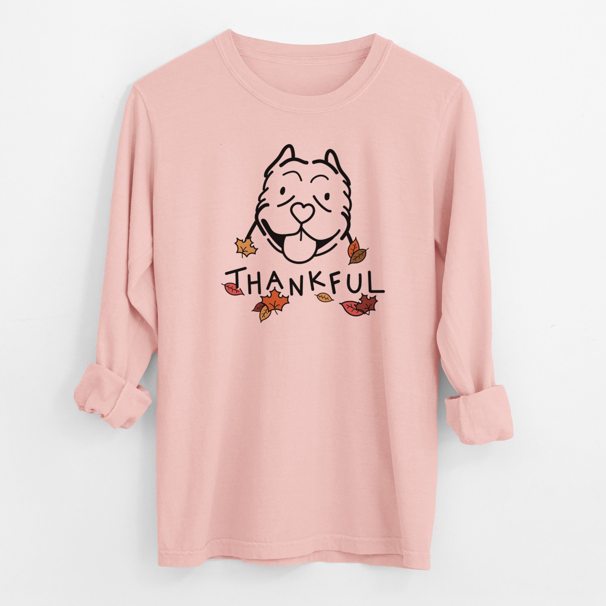 Thankful American Bully - Men's Heavyweight 100% Cotton Long Sleeve