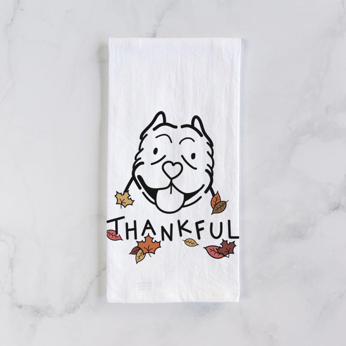 Thankful American Bully - Tea Towel