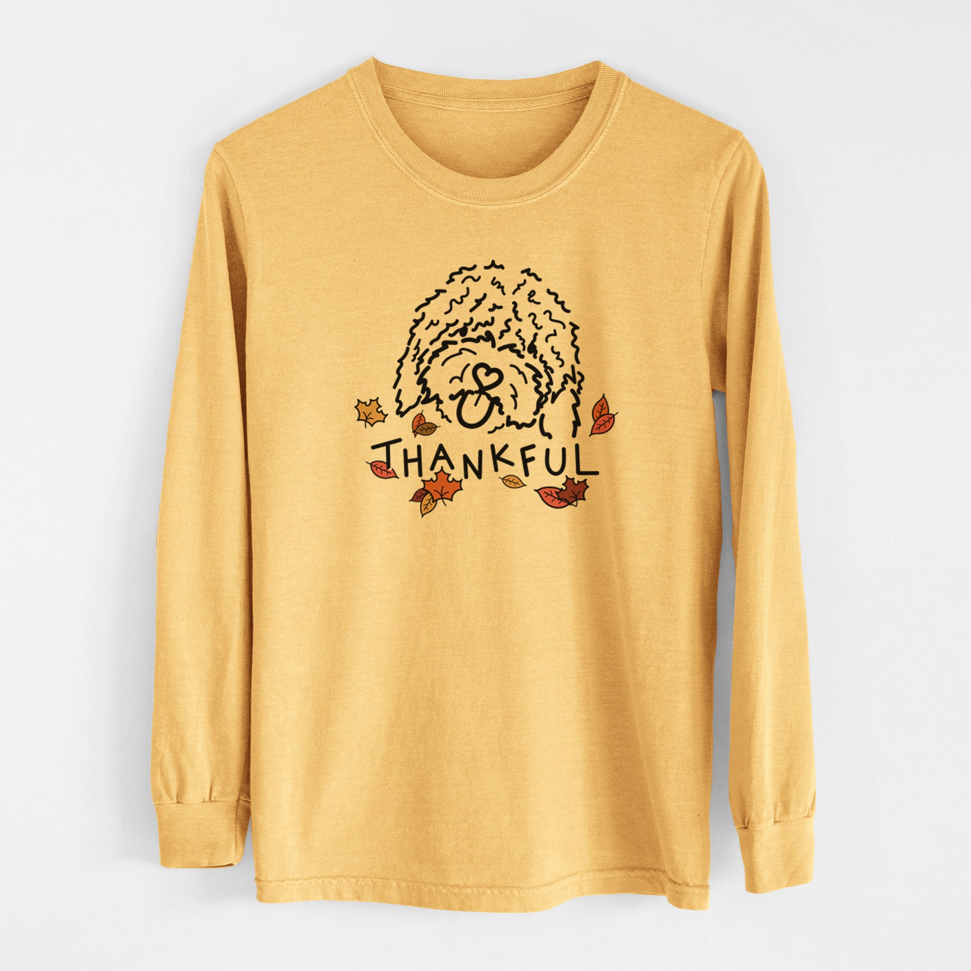 Thankful Spanish Water Dog - Antonio - Men's Heavyweight 100% Cotton Long Sleeve