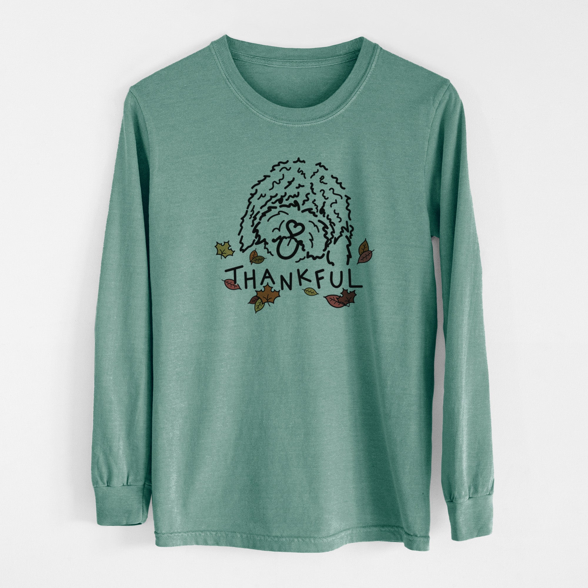 Thankful Spanish Water Dog - Antonio - Men's Heavyweight 100% Cotton Long Sleeve