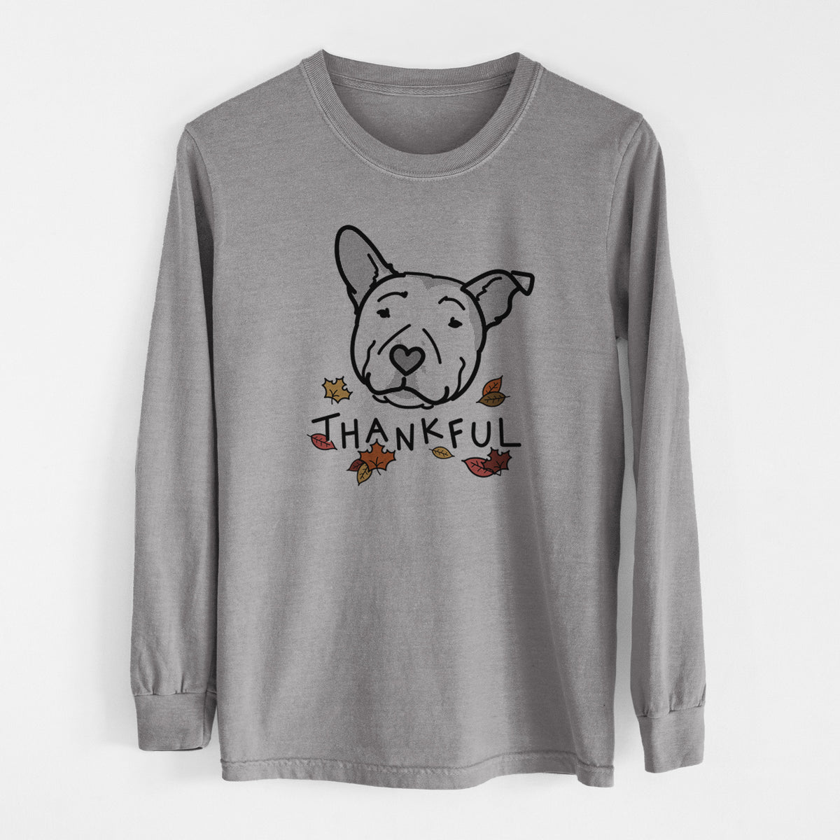 Thankful Pitbull - Archer - Men's Heavyweight 100% Cotton Long Sleeve