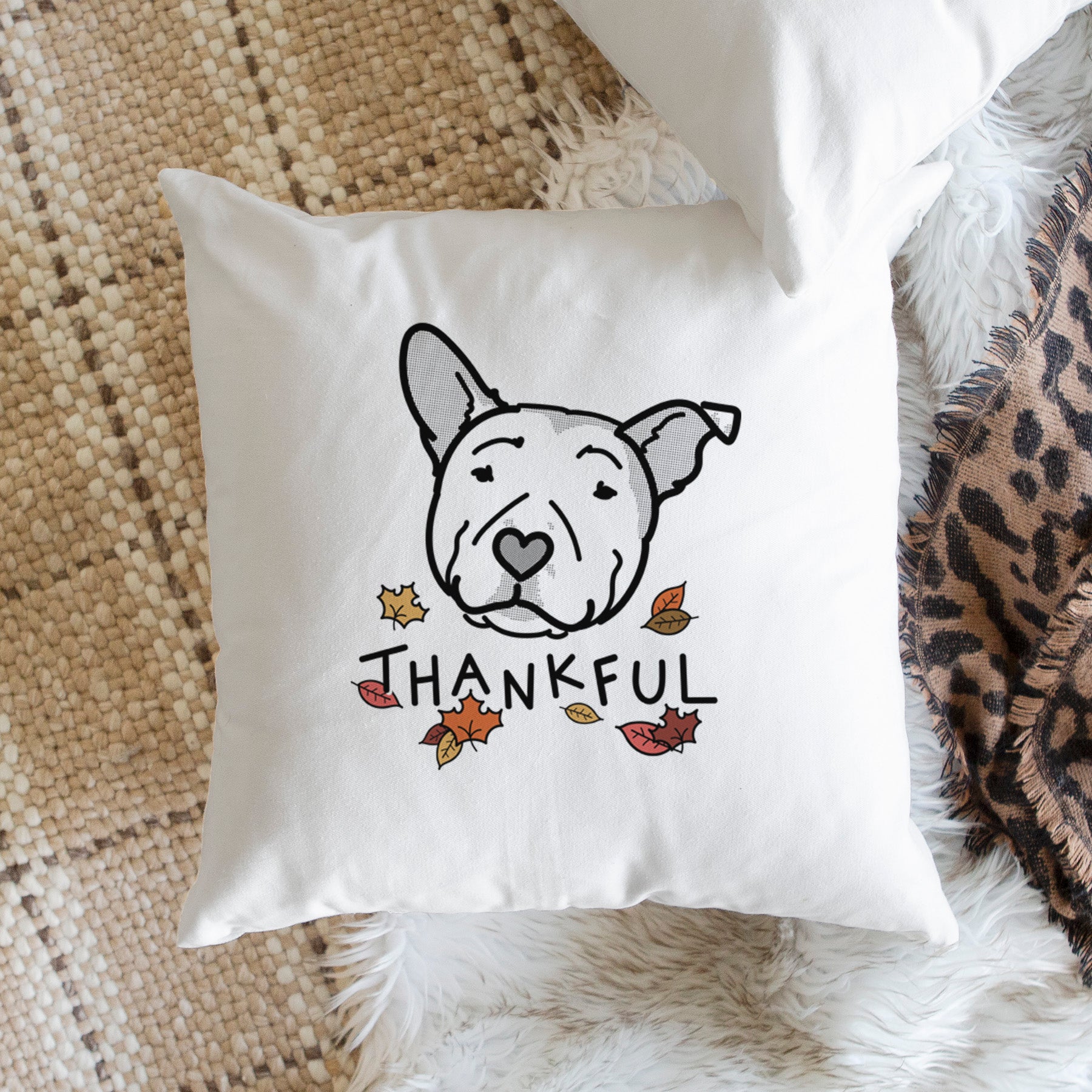 Love Always Pitbull - Archer -  Throw Pillow Cover