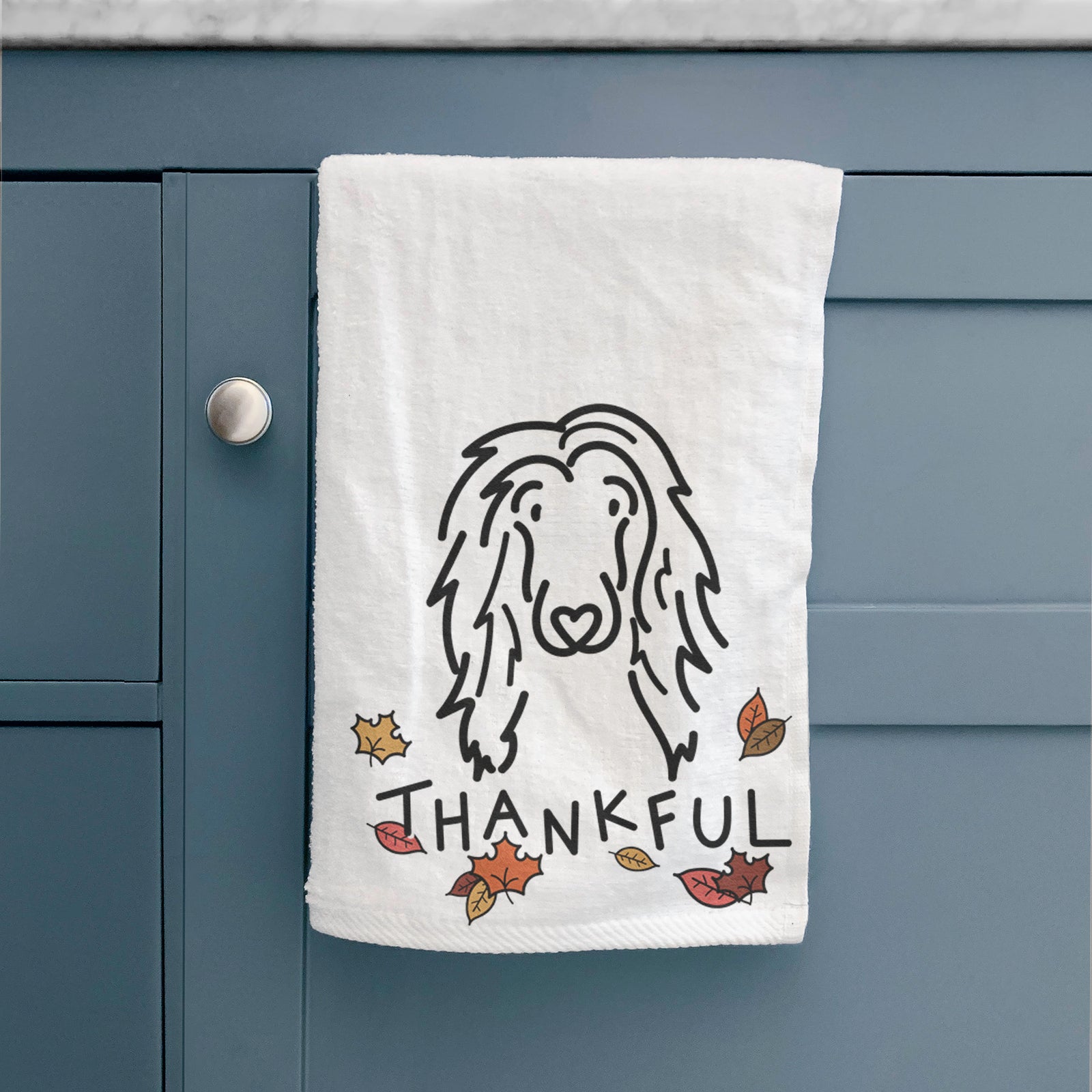 Thankful Afghan Hound - Asher - Hand Towel