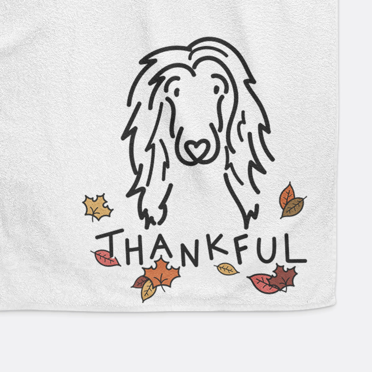 Thankful Afghan Hound - Asher - Hand Towel