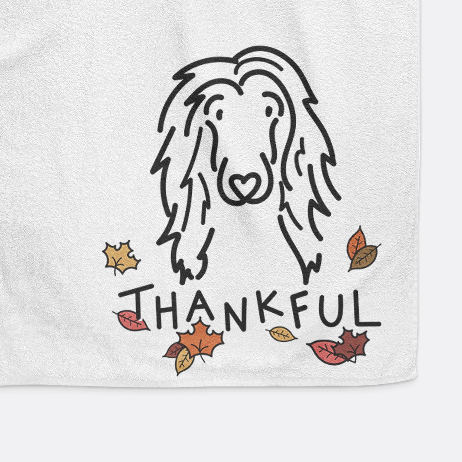 Thankful Afghan Hound - Asher - Hand Towel