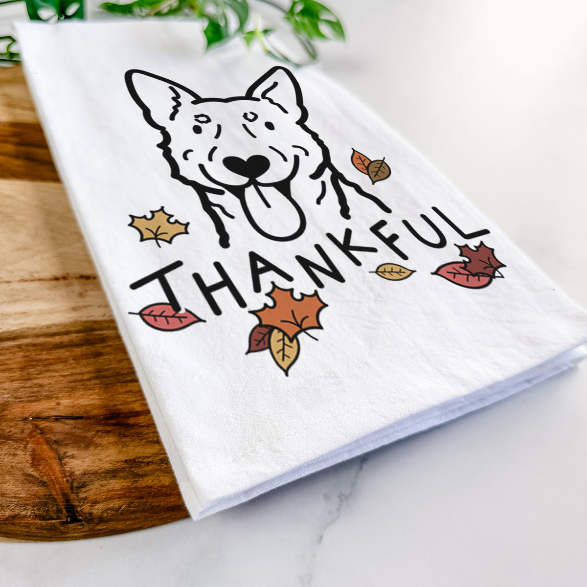 Thankful Australian Cattle Dog - Tea Towel