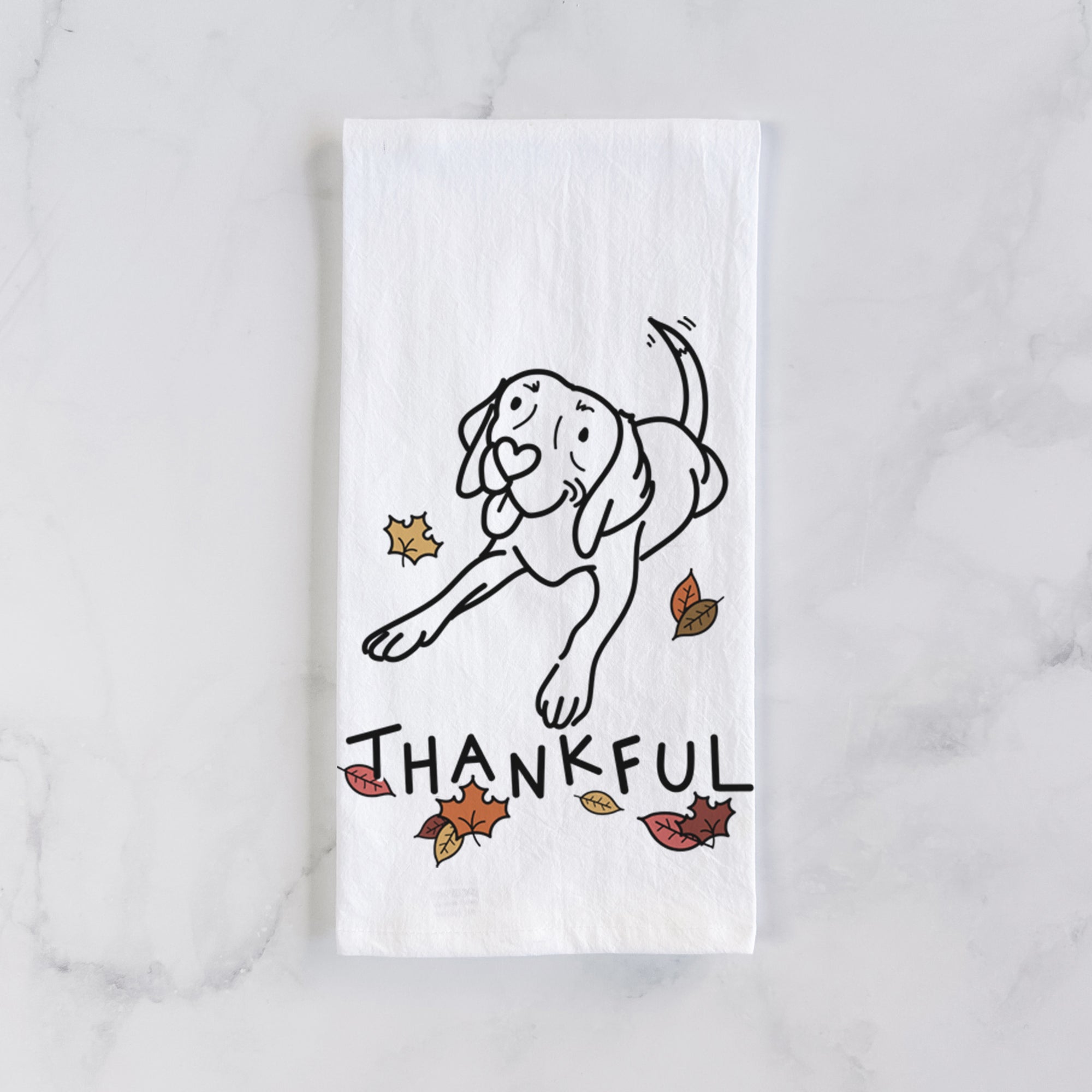 Thankful Beagle - Bagel - Tea Towel