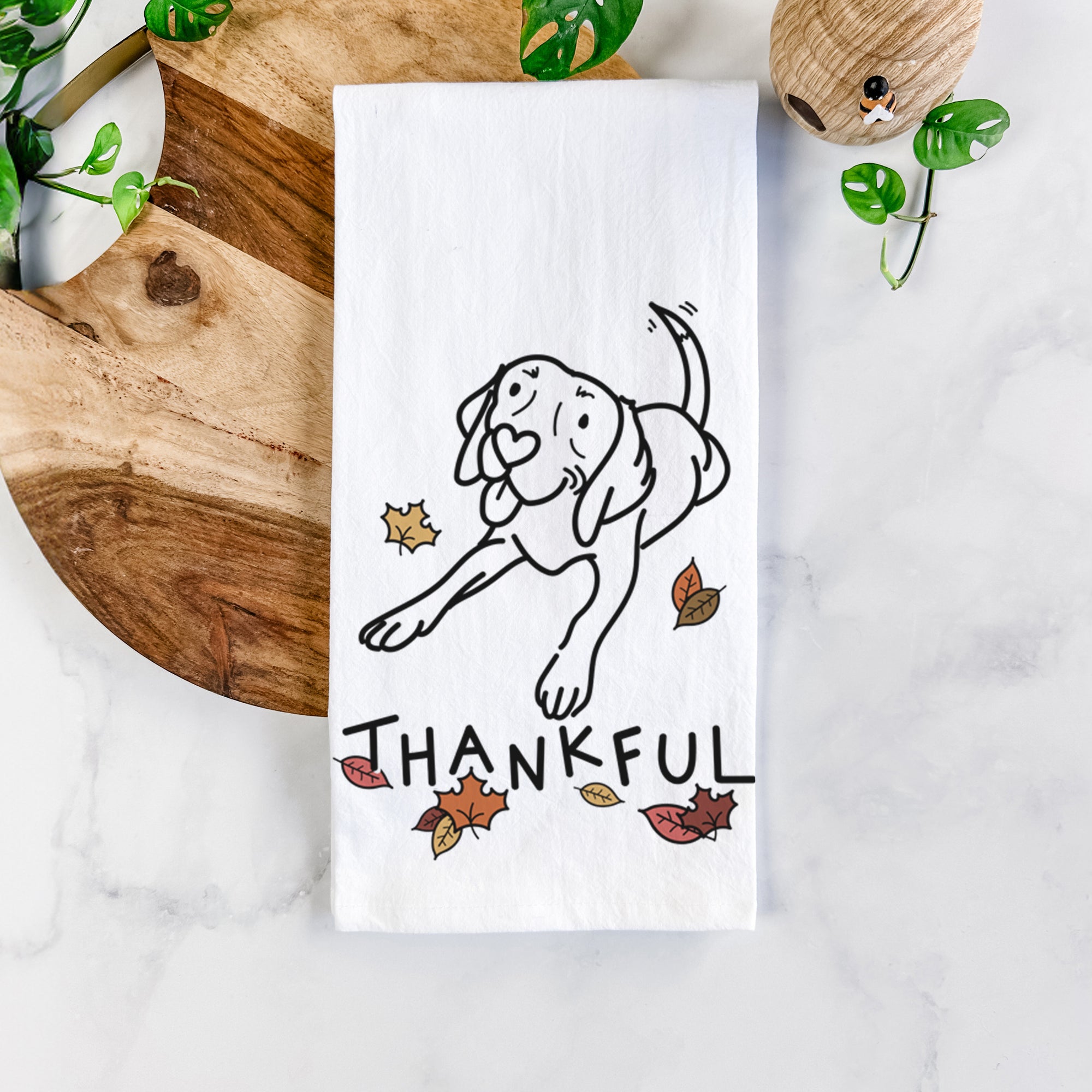 Thankful Beagle - Bagel - Tea Towel