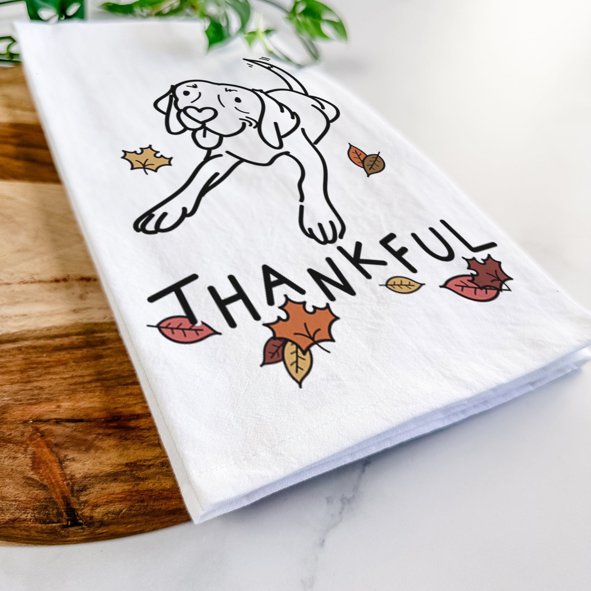 Thankful Beagle - Bagel - Tea Towel