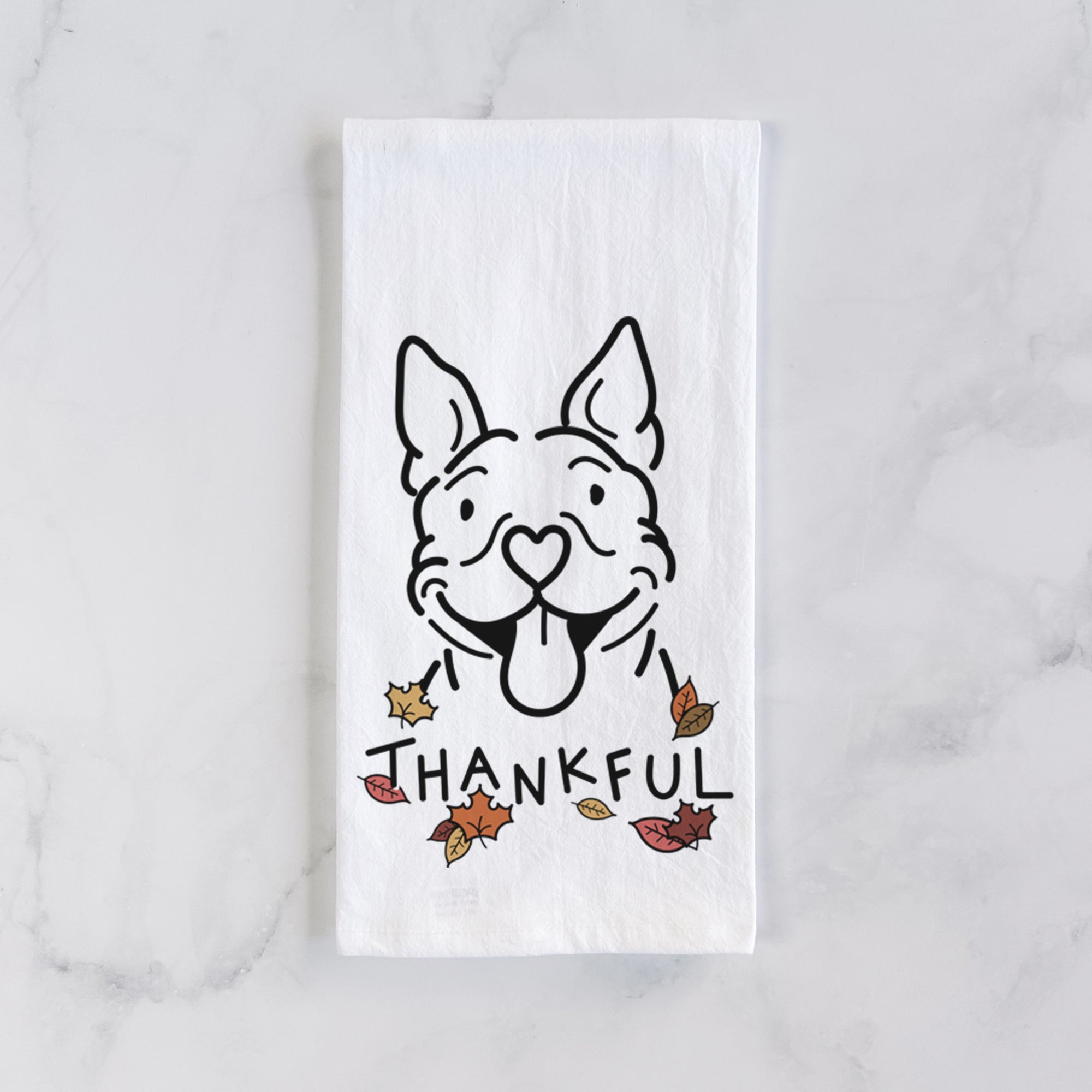 Thankful Pitbull - Basil - Tea Towel