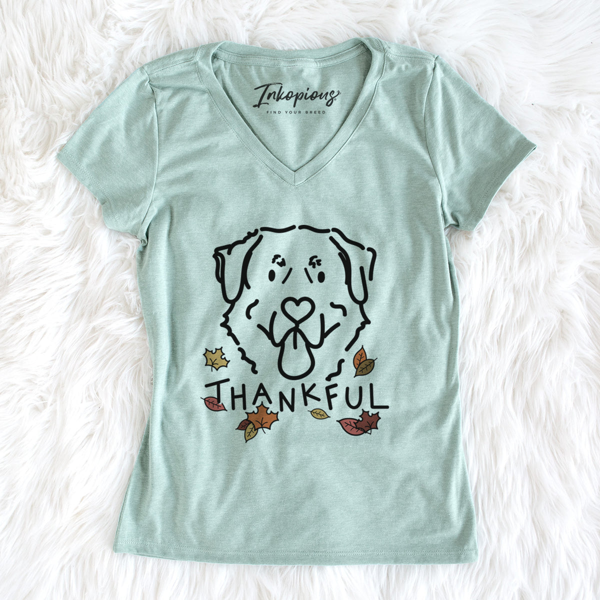 Thankful Anatolian Shepherd - Batu - Women&#39;s Perfect V-neck Shirt