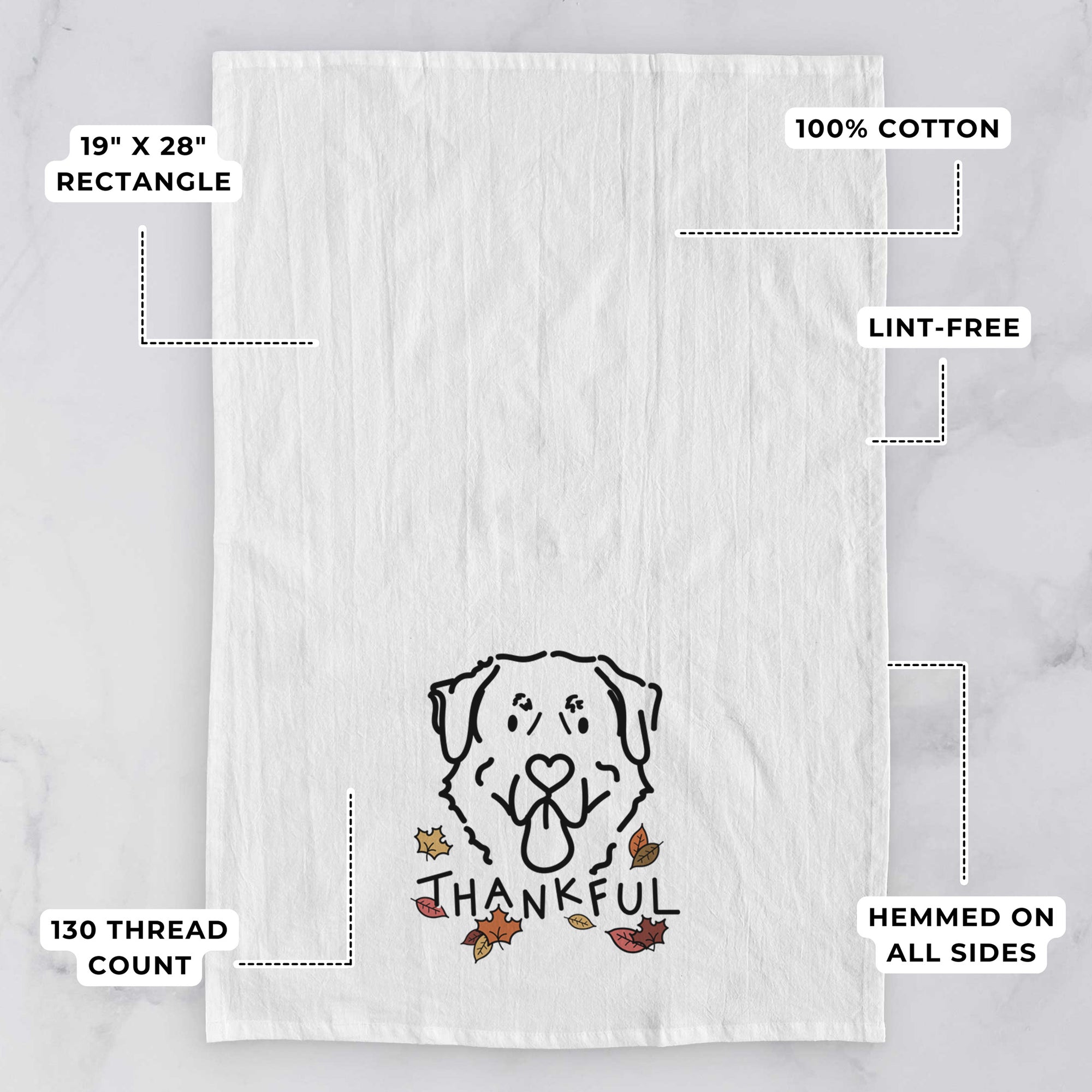 Thankful Anatolian Shepherd - Batu - Tea Towel