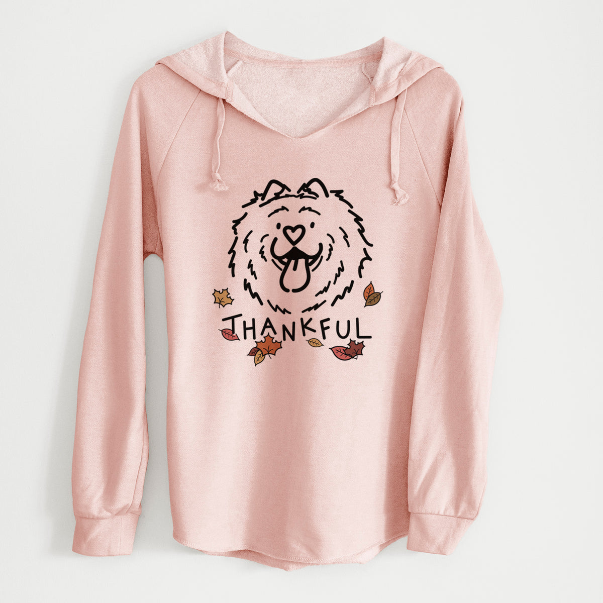 Thankful Chow Chow - Bear - Cali Wave Hooded Sweatshirt