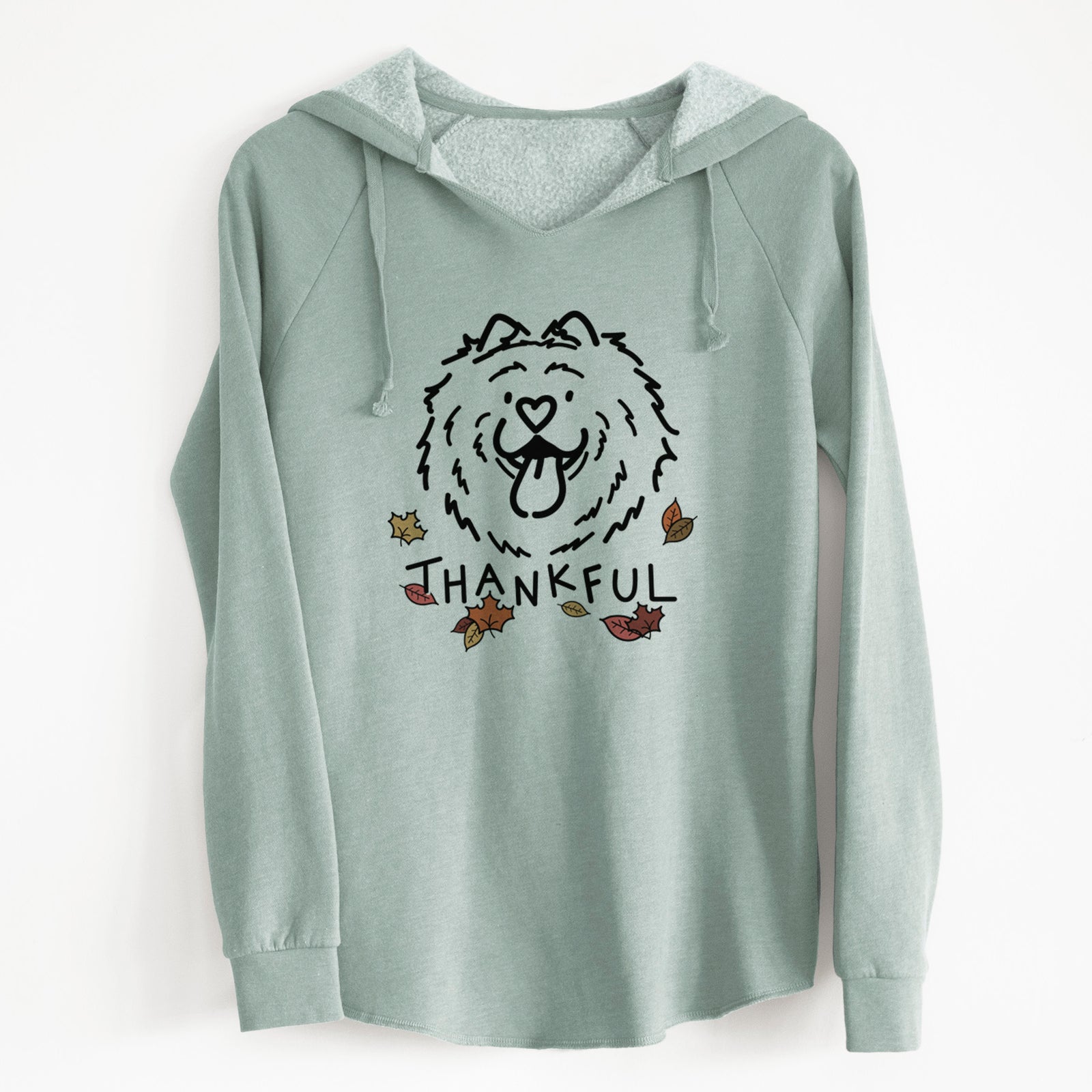 Thankful Chow Chow - Bear - Cali Wave Hooded Sweatshirt