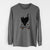 Thankful Black Cat - Bella - Men's Heavyweight 100% Cotton Long Sleeve