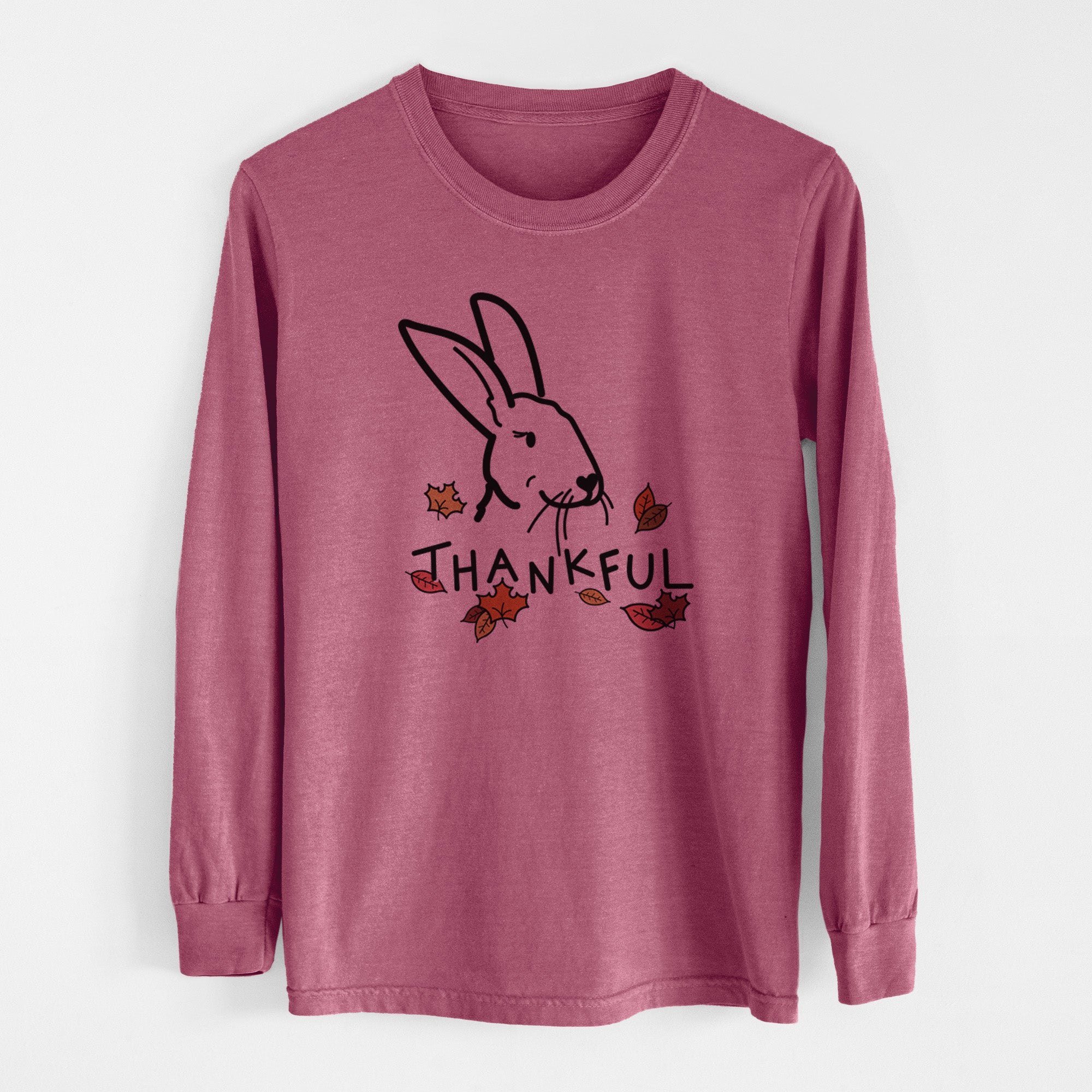 Thankful Rex Rabbit - Betsy - Men's Heavyweight 100% Cotton Long Sleeve