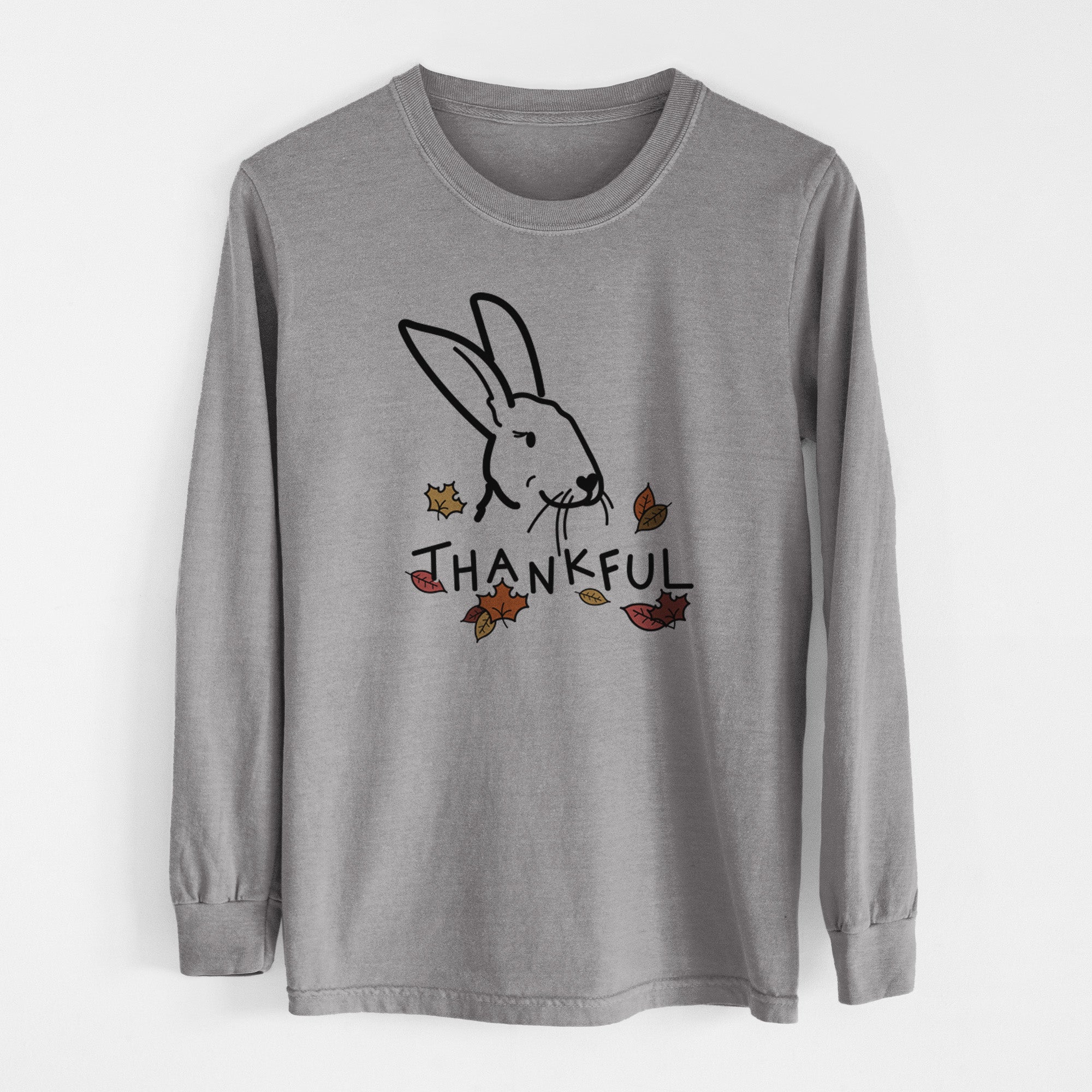 Thankful Rex Rabbit - Betsy - Men's Heavyweight 100% Cotton Long Sleeve