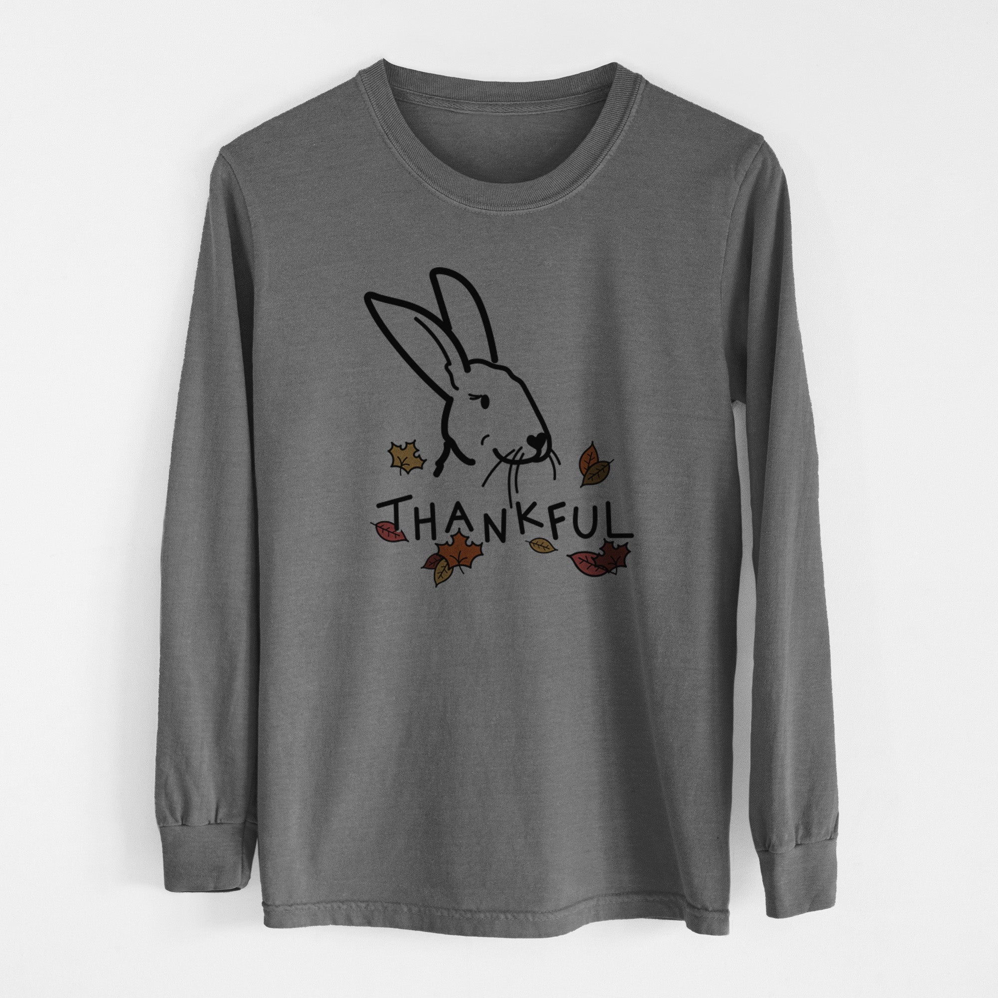 Thankful Rex Rabbit - Betsy - Men's Heavyweight 100% Cotton Long Sleeve