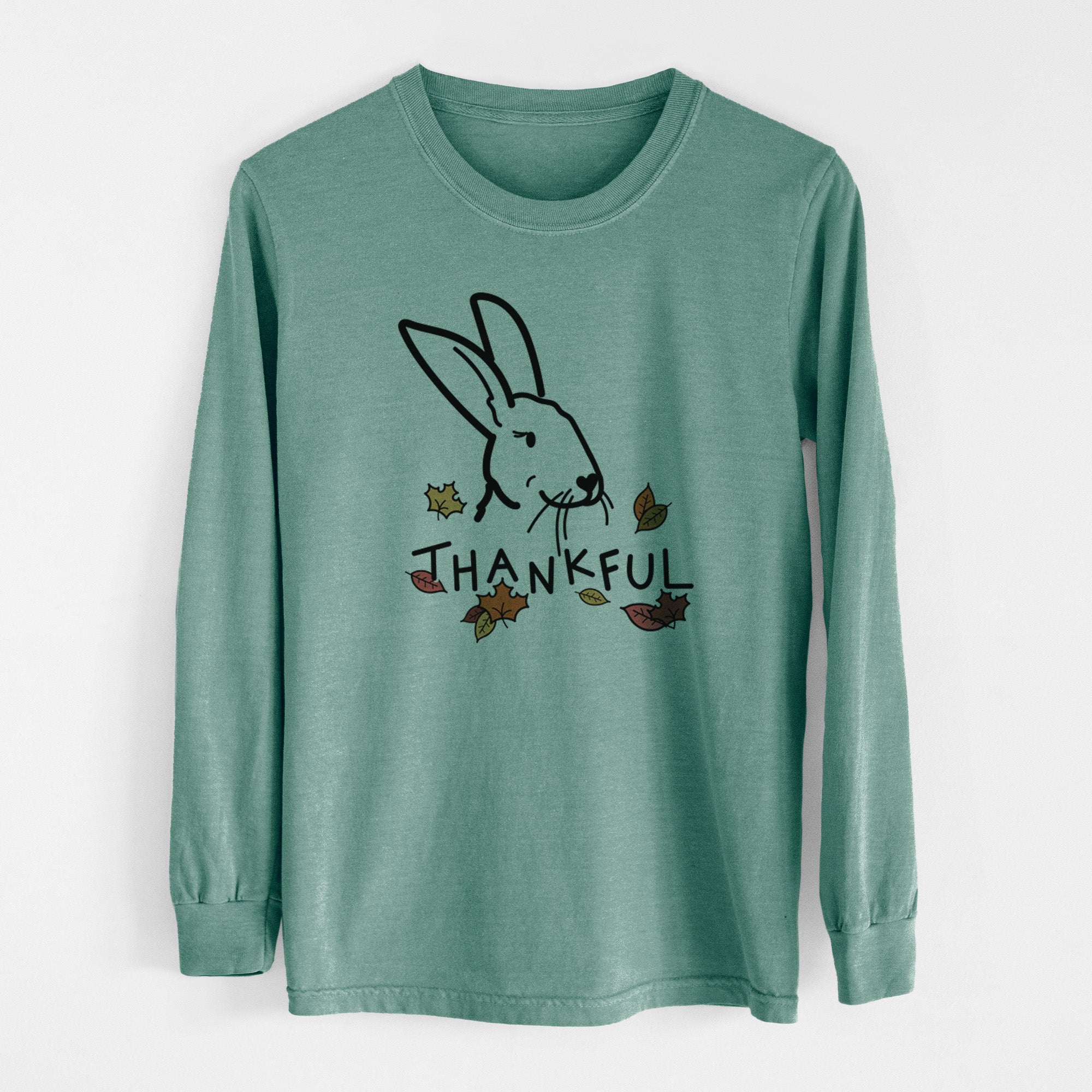 Thankful Rex Rabbit - Betsy - Men's Heavyweight 100% Cotton Long Sleeve