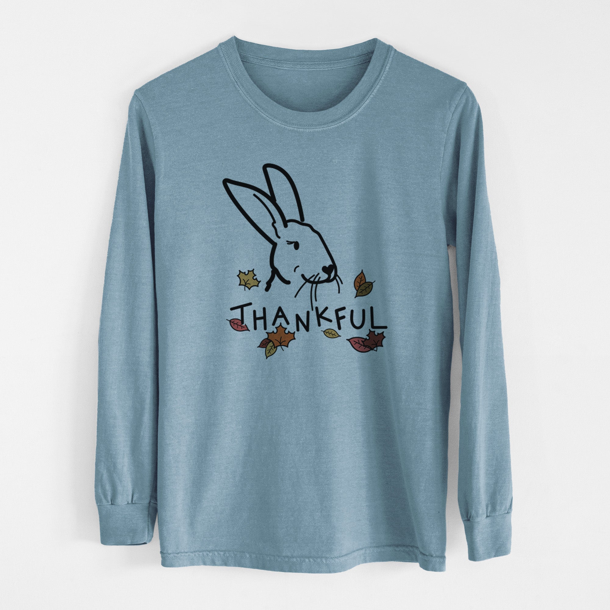 Thankful Rex Rabbit - Betsy - Men's Heavyweight 100% Cotton Long Sleeve