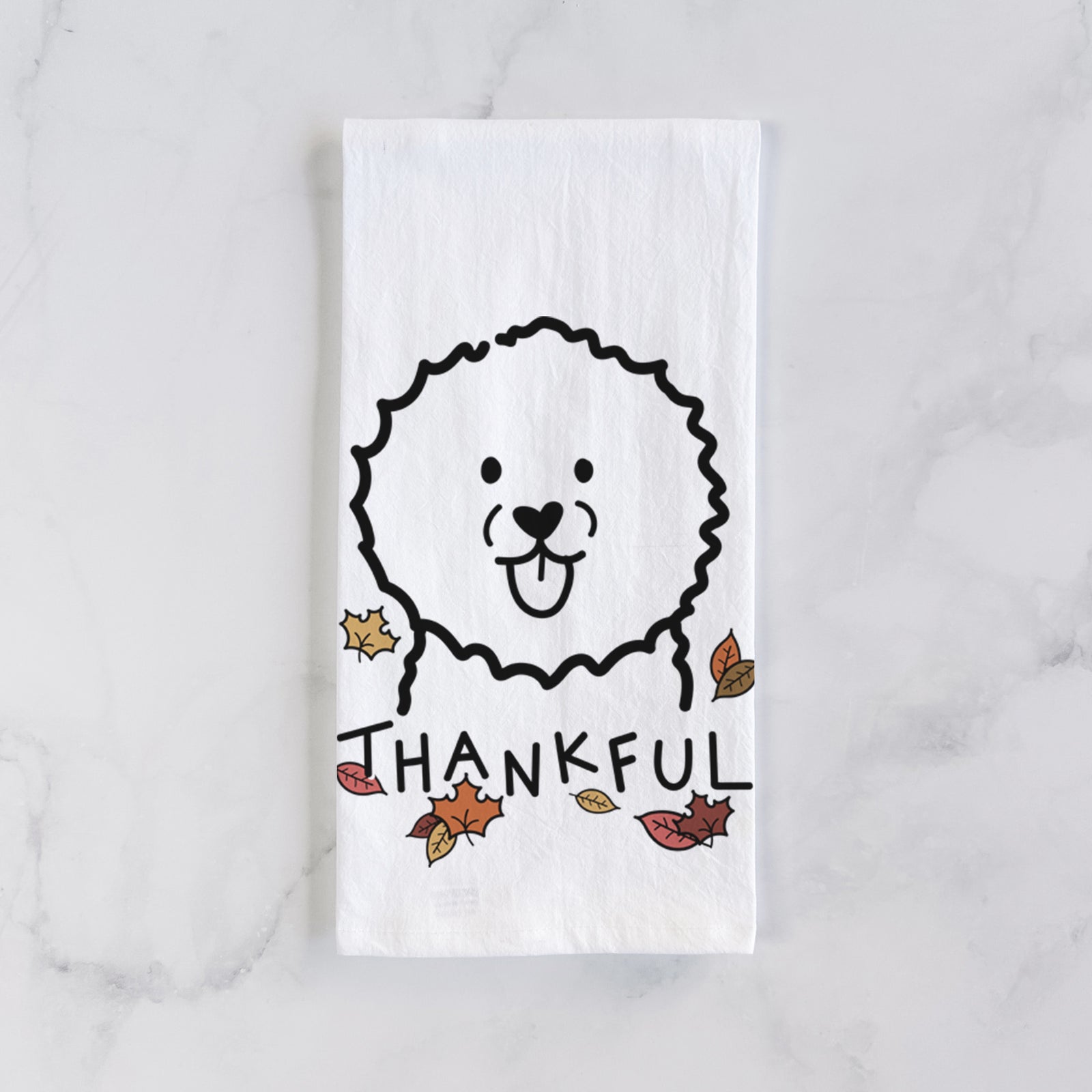 Thankful Bichon Frise - Tea Towel