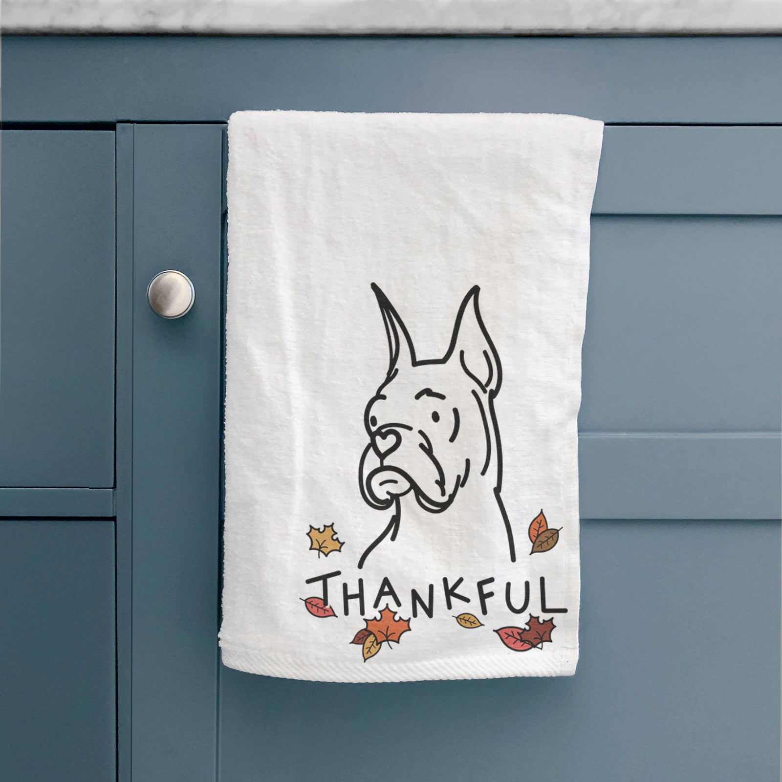 Thankful Rescue Boxer - Billy - Hand Towel