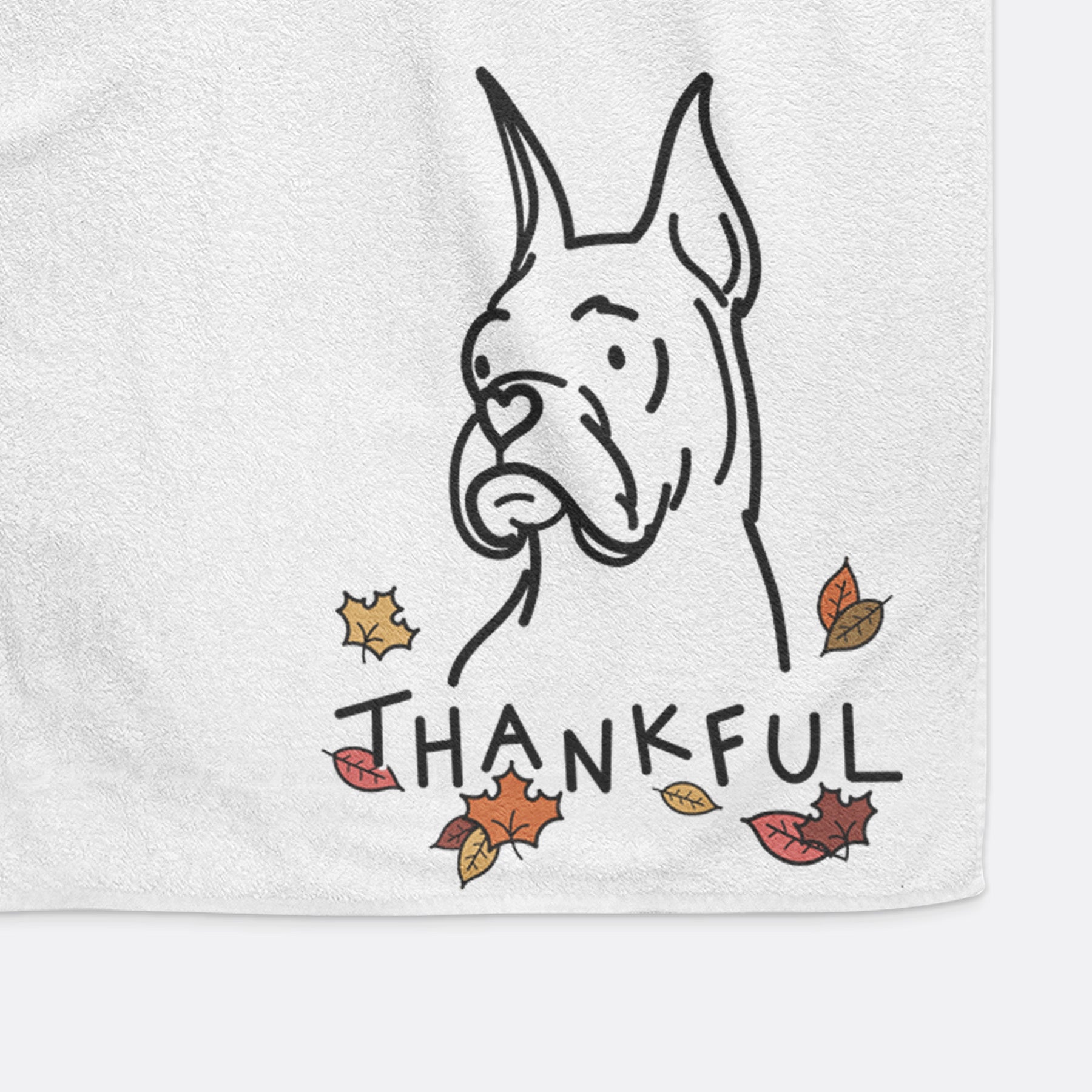 Thankful Rescue Boxer - Billy - Hand Towel