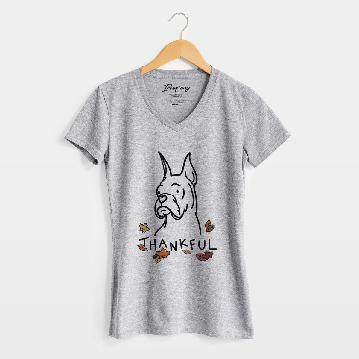 Thankful Rescue Boxer - Billy - Women's Perfect V-neck Shirt