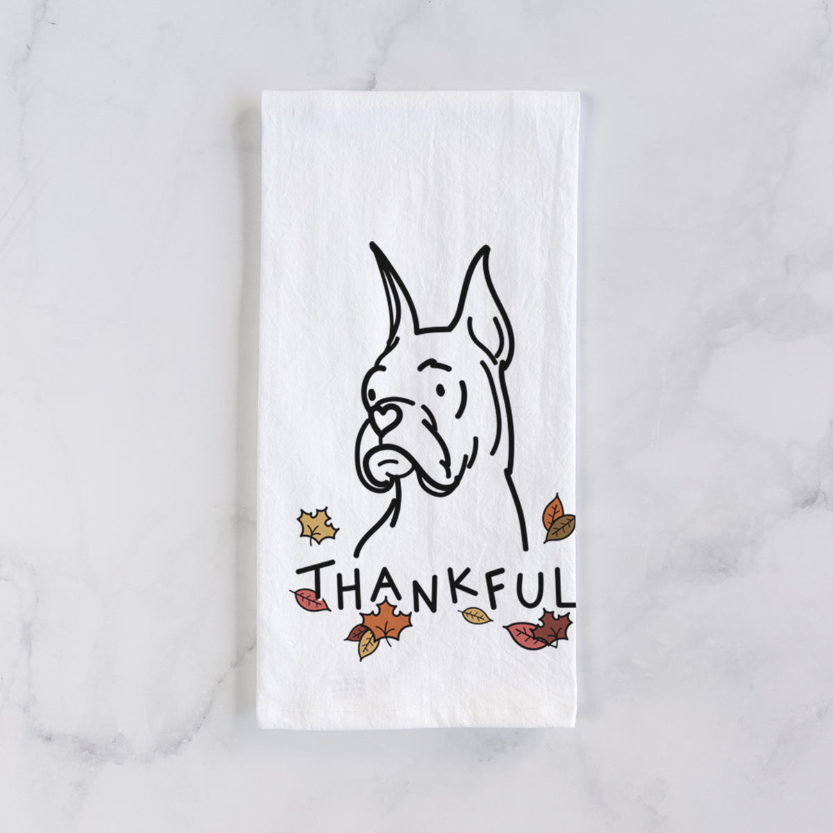 Thankful Rescue Boxer - Billy - Tea Towel