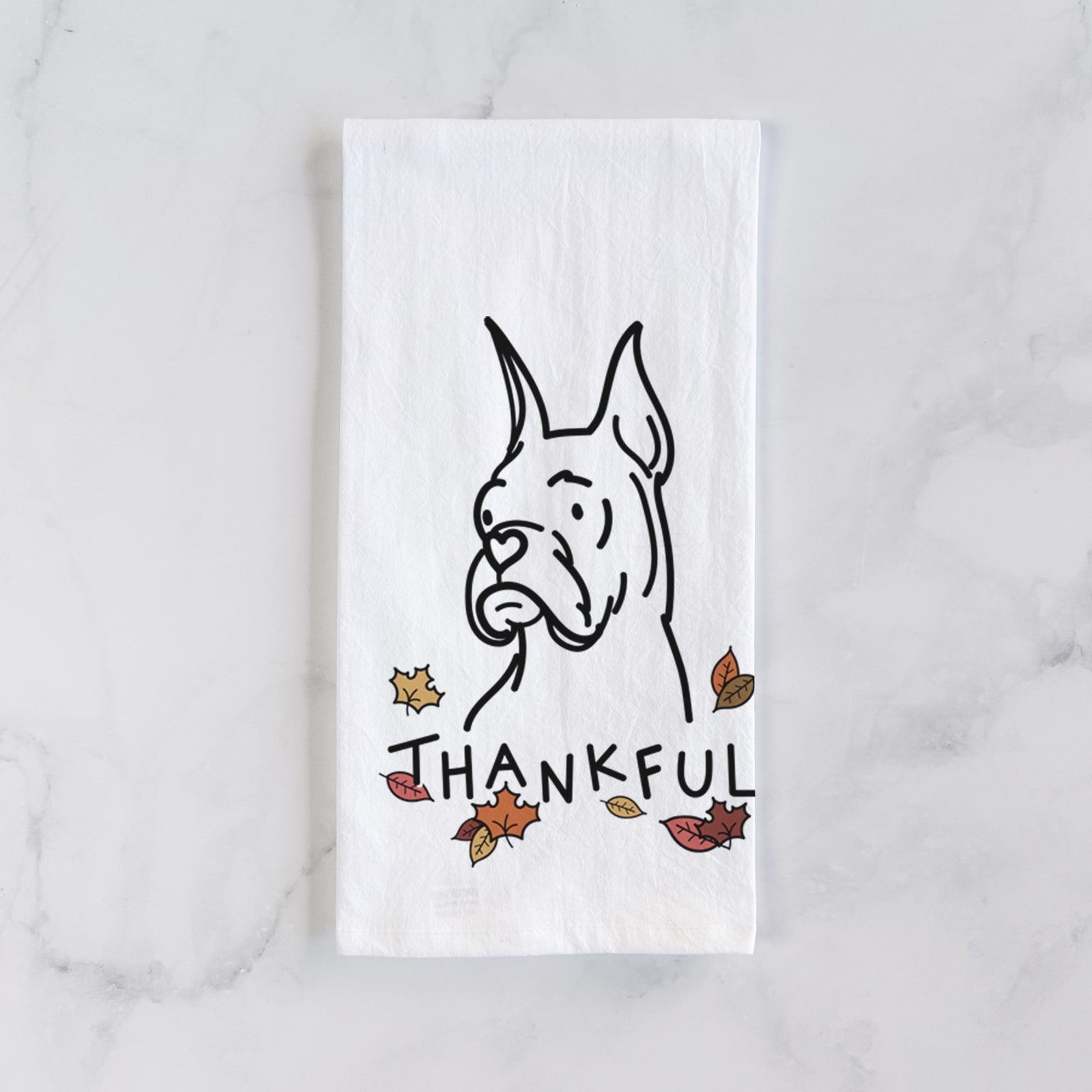 Thankful Rescue Boxer - Billy - Tea Towel