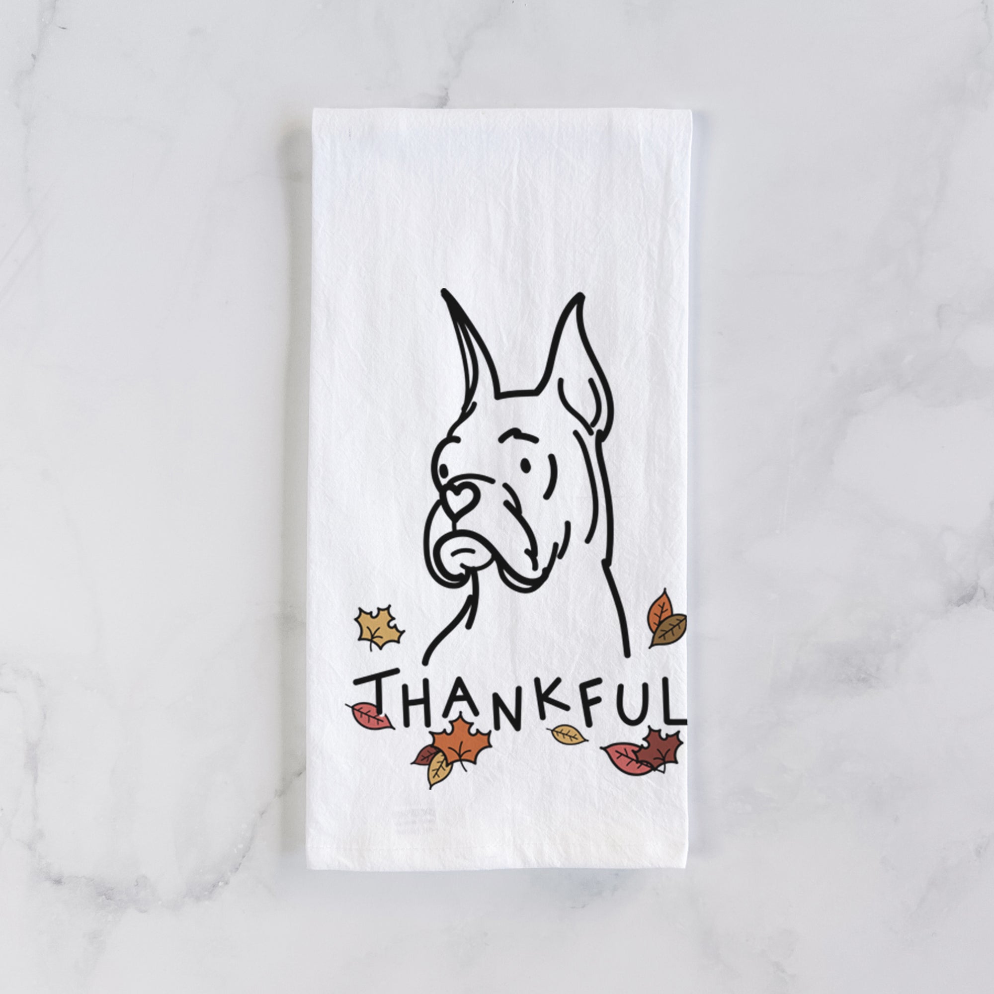 Thankful Rescue Boxer - Billy - Tea Towel