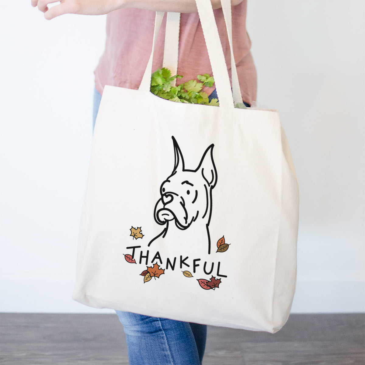 Thankful Rescue Boxer - Billy - Tote Bag
