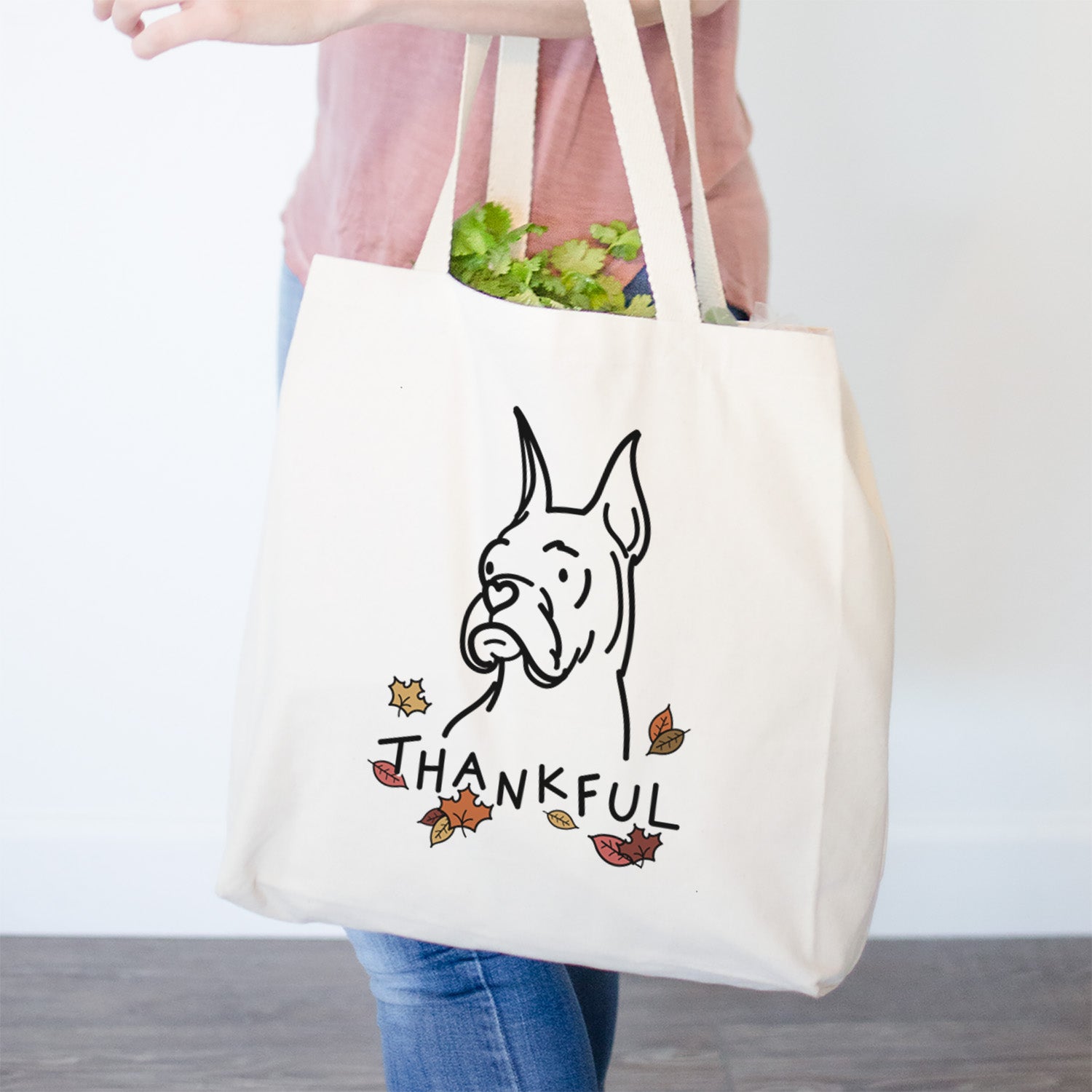 Thankful Rescue Boxer - Billy - Tote Bag