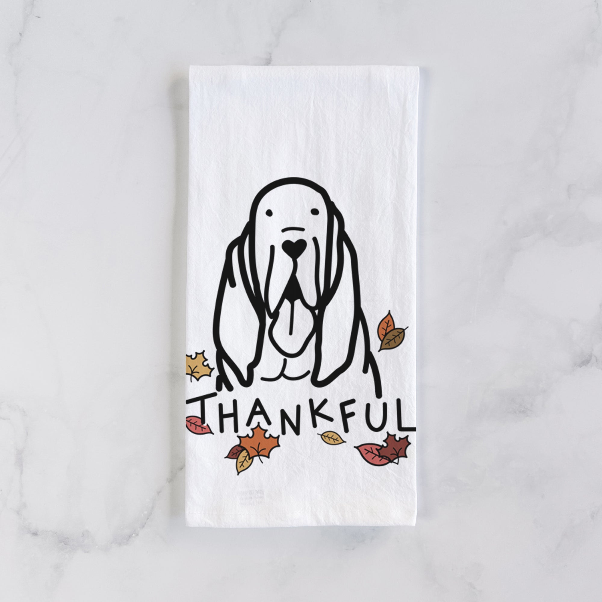 Thankful Bloodhound - Tea Towel