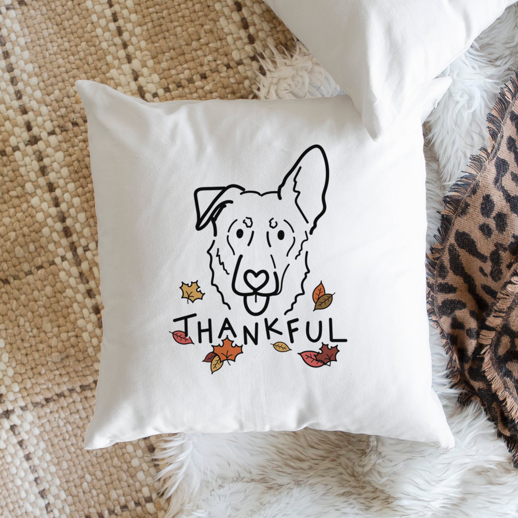 Love Always Shepherd Mix - Bodhi -  Throw Pillow Cover