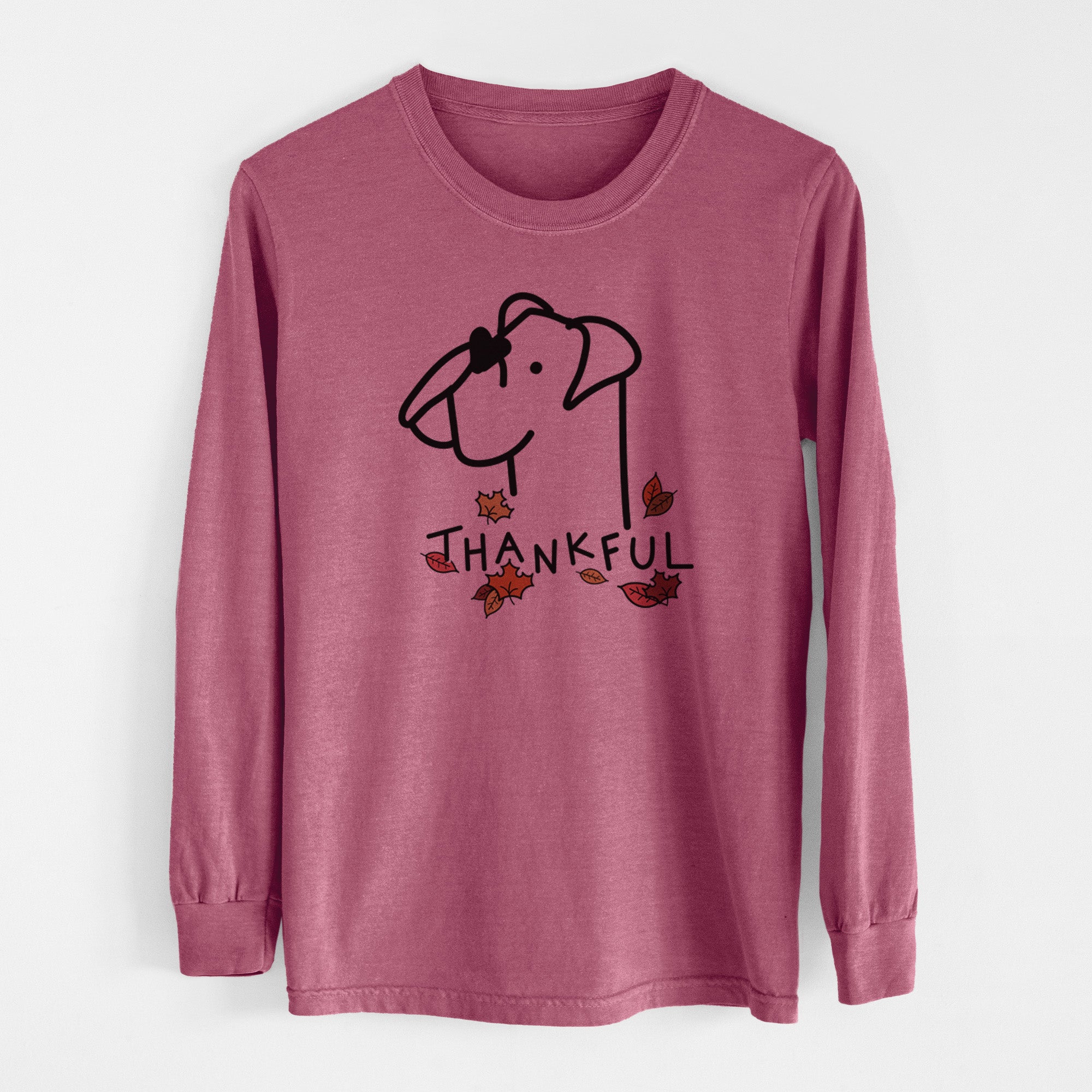 Thankful Boxer - Men's Heavyweight 100% Cotton Long Sleeve