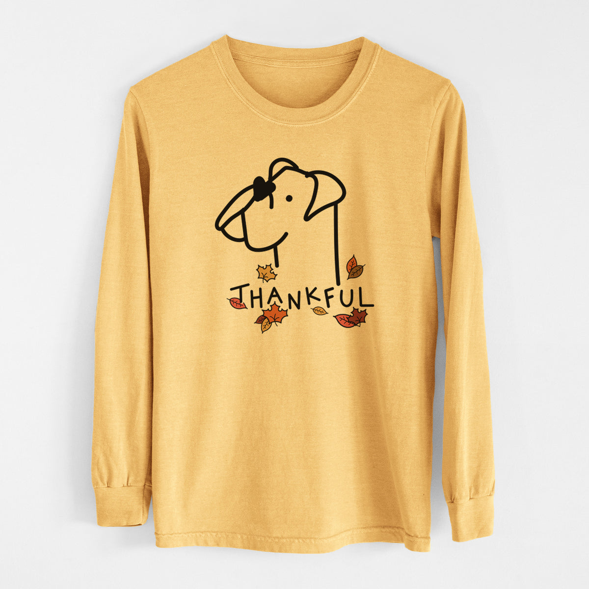 Thankful Boxer - Men&#39;s Heavyweight 100% Cotton Long Sleeve